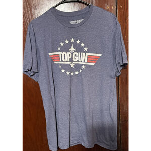 Top Gun Movie Logo T Shirt Men's Size L Blue